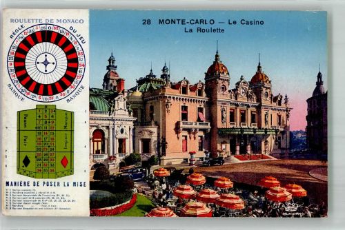 Monte Carlo Foto AK Casino Roulette de Monaco