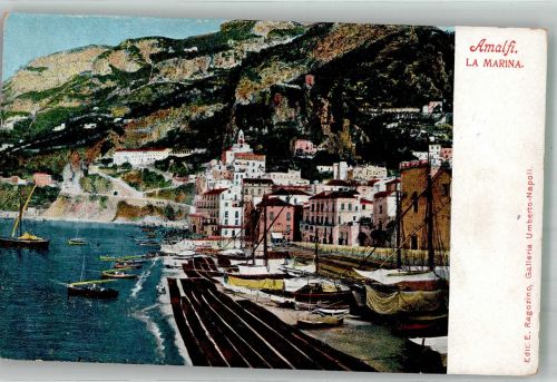 84011 Amalfi Foto AK Hafen