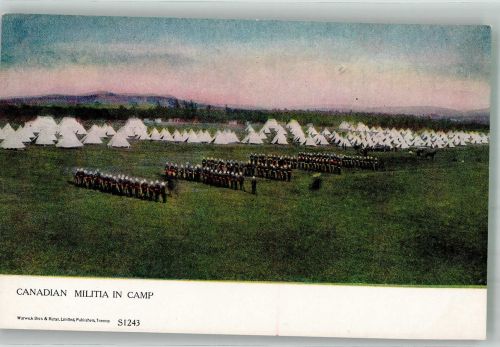 Toronto Foto AK Kaserne Militia in Camp Ort lt. Verlag