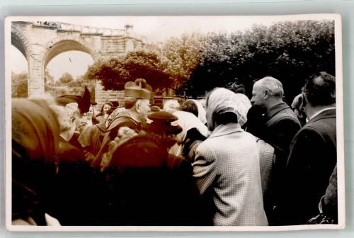 65100 Lourdes Foto AK Bischof Ort handschriftlich