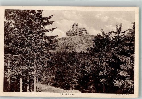 Jeschken Jested 1932 Foto AK Hotel