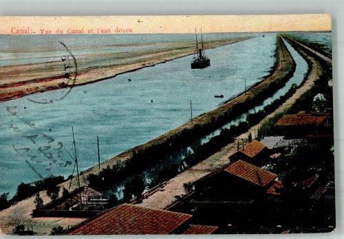 Suez Foto AK Suez Kanal
