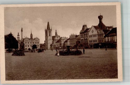 Litomerice Leitmeritz 1925 Foto AK Marktplatz