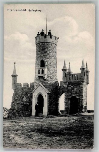 Frantiskovy Lazne Franzensbad Foto AK Saling- Burg