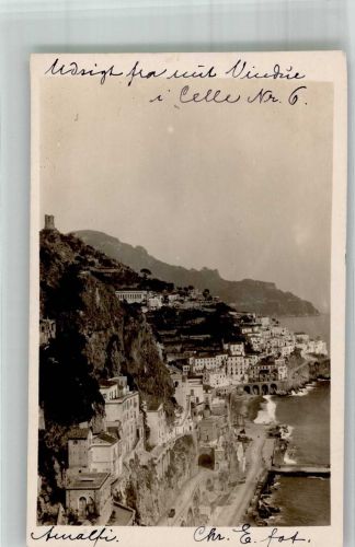 84011 Amalfi 1926 Foto AK Ort handschriftlich