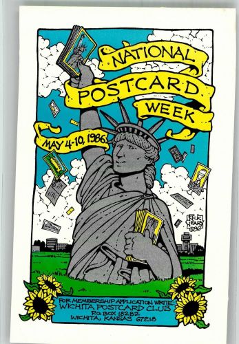 Wichita Lithographie National Postcard Week 1986