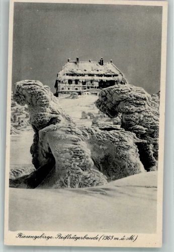 Reifträgerbaude 1942 Winter Riesengebirge