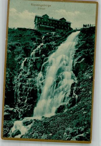 Spindleruv Mlyn Spindelmühle 1926 Foto AK Elbfall Hotel Riesengebirge