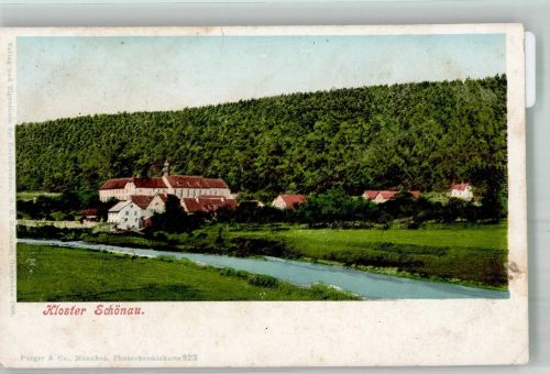 97737 W8780 Gemünden a. Main Foto AK Kloster Schönau Photochromiekarte