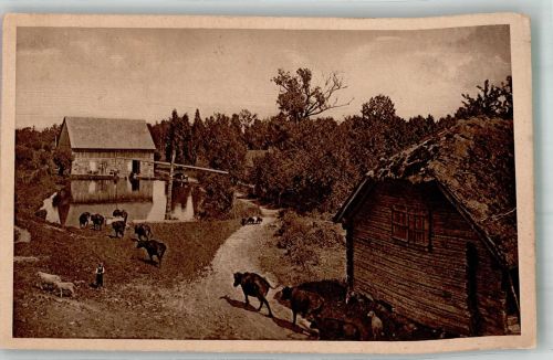 Libau Liepaja 1917 Foto AK Feldpost WK I Bay.Res.Inf.Regt. nr. 1 Pfarrgut in Kurland
