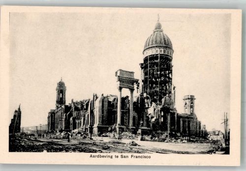 San Francisco Foto AK Erdbeben