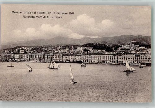 98100 Messina 1908 Foto AK