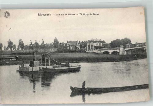 Maeseyck 1917 Foto AK Feldpost WK I Etappen-Mun. Depot 7.Armee Maas