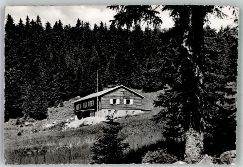57670 Munster Foto AK Gasthaus Skihütte am Tannert