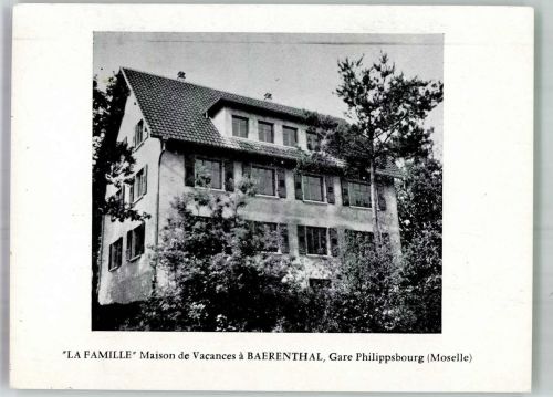 57230 Philippsbourg 1965 Foto AK Pension La Familie