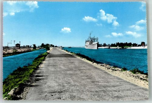 Suez Foto AK Suez Kanal