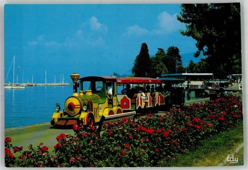 74500 Evian-les-Bains Foto AK Kleinbahn Lac Leman