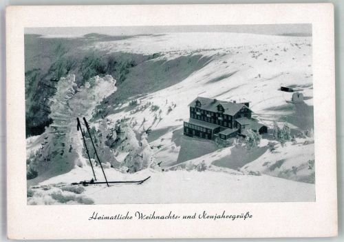 Spindleruv Mlyn Spindelmühle Winter Gasthaus Hotel Elbfallbaude