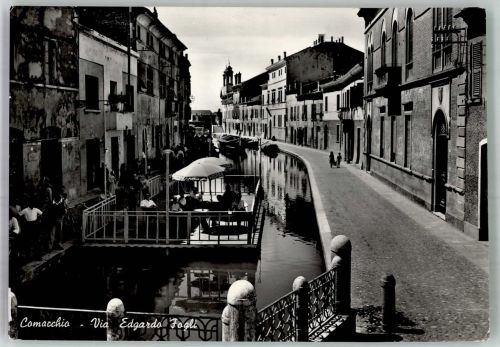 44022 Comacchio 1964 Foto AK Via Edgardo Fogli