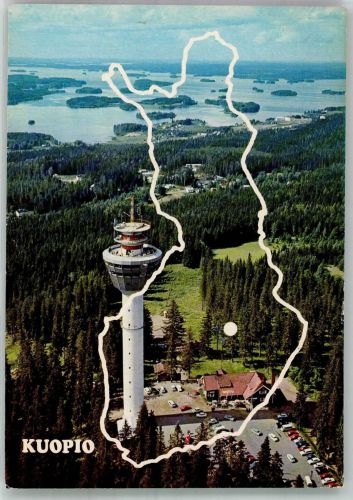Kuopio Folienkarte / Lackkarte Aussichtsturm
