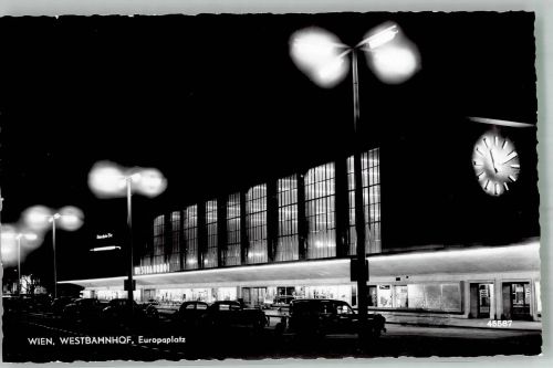 1150 Wien 15. Bezirk, Rudolfsheim-Fünfhaus Foto AK West- Bahnhof Europaplatz