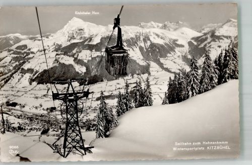 6370 Kitzbühel 1928 Winter Seilbahn zum Hahnenkamm