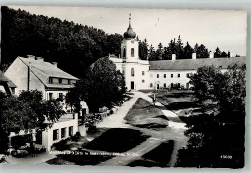 2770 Gutenstein Foto AK Kirche Gasthaus Mariahlilfberg