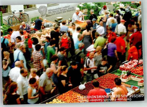 1100 Wien 10. Bezirk, Favoriten Foto AK Sonnwendviertel Marktszene Sandner- Straße Fahrrad