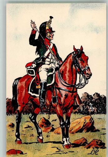 Dragoner en Vedette 1809 Nr. 15 Befreiungskrieg 1789-1815 Künstlerkarte