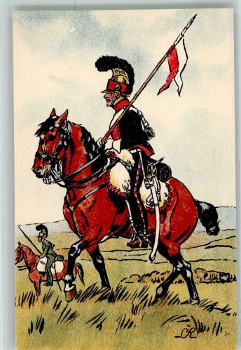 Leichte Kavallerie Lanzenreiter u. Späher 1812 Nr. 18 Befreiungskrieg 1789-1815 Künstlerkarte
