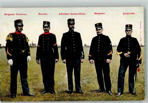 Unsere Armee u. Marine Unteroffizier Korporaal Sergant Militär Niederlande
