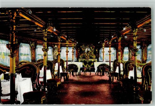 Prachtsalon d. Dampfers München am Starnberger See Raddampfer