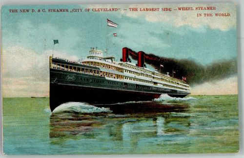 Streamer City of Cleveland Gr. Raddampfer d. Welt Raddampfer