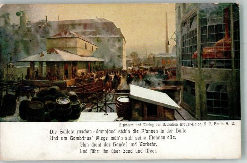 Brauerei Bier das Deutsche Nationalgetränk Diemer, Z. Künstlerkarte