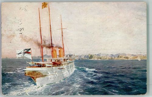 S.M.S. Hohenzollern Römmler u. Jonas Gem. 416 Diemer, Z. 1924 Künstlerkarte