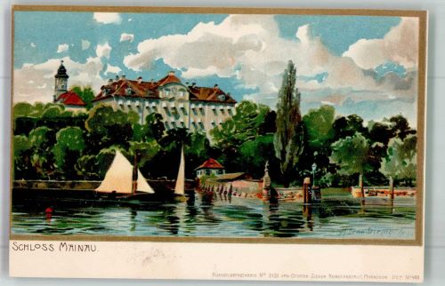 W7750 Konstanz Zieher Ottmar Schloss Mainau Künstlerpostkarte No. 2191 Dep. No. 460 Diemer, Z. Künstlerkarte