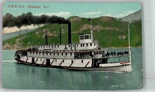 C.P.R. Rossland B. C. Raddampfer 1911