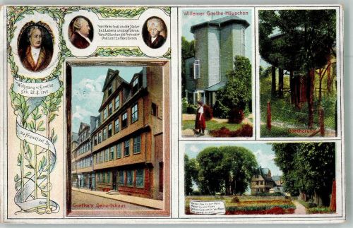 W6000 Frankfurt am Main Geburtshaus Willemer Goethe Häuschen Goetheruh Goethe 1909