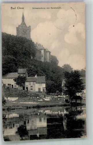 47533 W4190 Kleve , Niederrhein 1912 - Schwanenburg von Kermisdahl