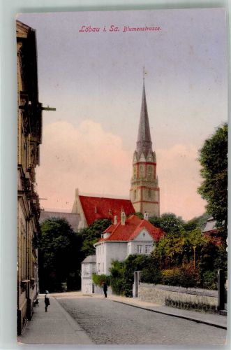 02708 O8700 Löbau 1915 - Blumenstraße