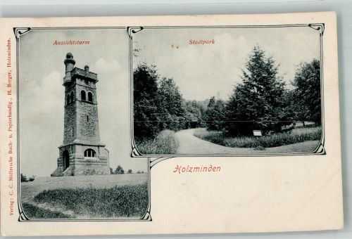 37603 W3450 Holzminden 1907 - Aussichtsturm Stadtpark