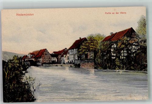 34346 W3510 Hedemünden 1916 - An der Werra
