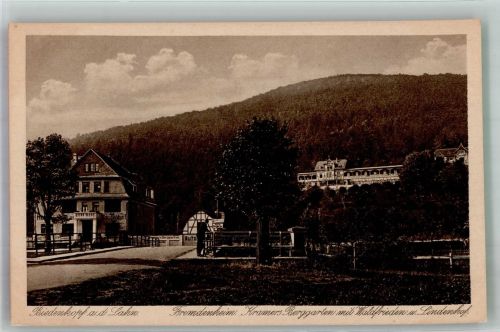 35216 W3560 Biedenkopf - Fremdenheim Kramers Biergarten m. Waldfrieden u. Lindenhof