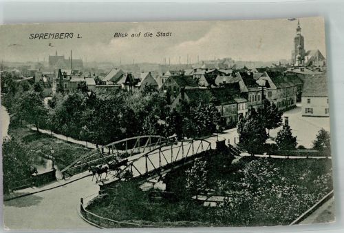 03130 O7590 Spremberg , NL 1921 - Blick auf die Stadt