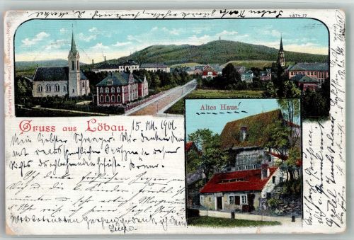02708 O8700 Löbau 1901 - Altes Haus