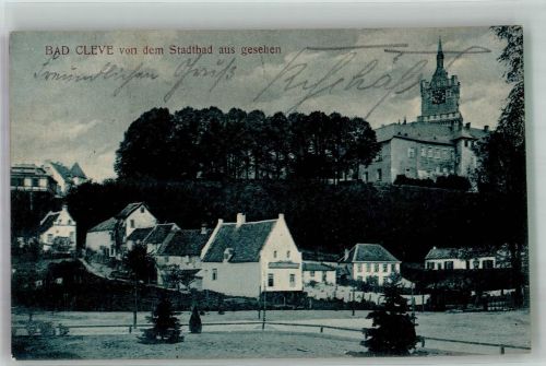47533 W4190 Kleve , Niederrhein 1910 - Vom Stadtbad gesehen