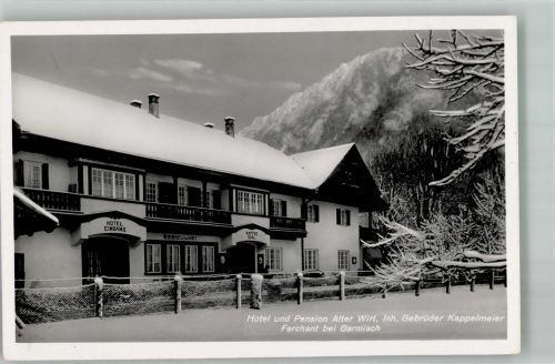 82490 W8105 Farchant - Winter Hotel u. Pension Alter Wirt