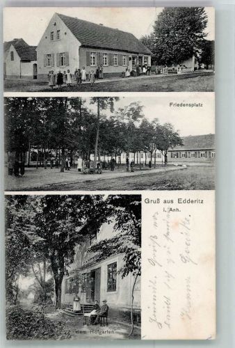06388 O4371 Edderitz 1909 - Friedensplatz Im Hofgarten