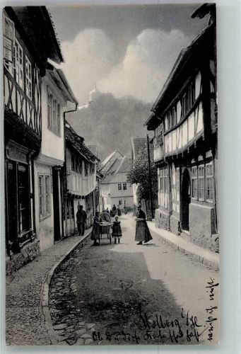 06547 O4713 Stolberg Harz 1906 - Dorfstrasse in Stolberg Serie Bilder aus Thürngen
