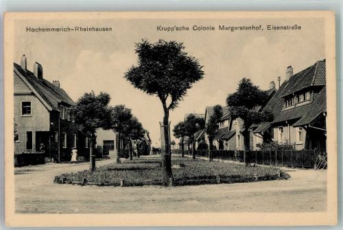 47051 W4100 Hochemmerich 1913 - Eisenbahnstrasse Krupp'sche Kolonie Margaretenhof